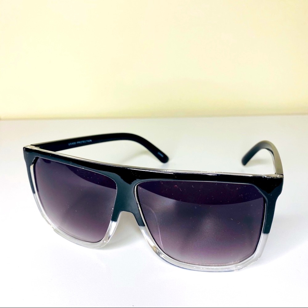 🔥‼️Oversize Sunglasses - Black/Clear